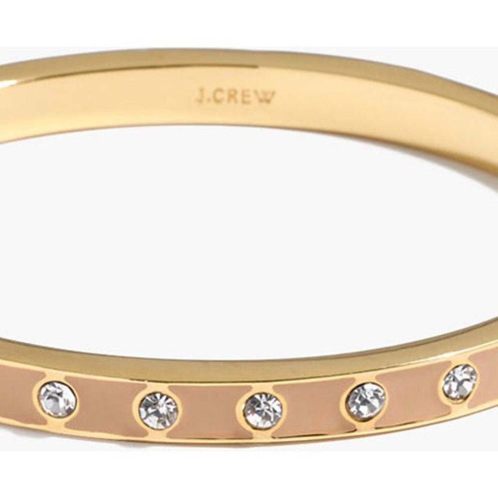 J. Crew Hinge & Lock Bangle (Enamel & Crystal)